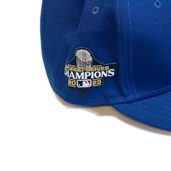 59Fifty New Era Texas Rangers Fitted Hat 7 5/8 Cap 2023 World Series Champions - Picture 8 of 8